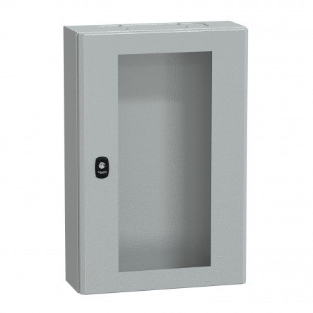 NSYS3DM6415T Coffret métallique étanche IP66 - 600x400x150 - Porte vitrée - Spacial S3D - Schneider Electric