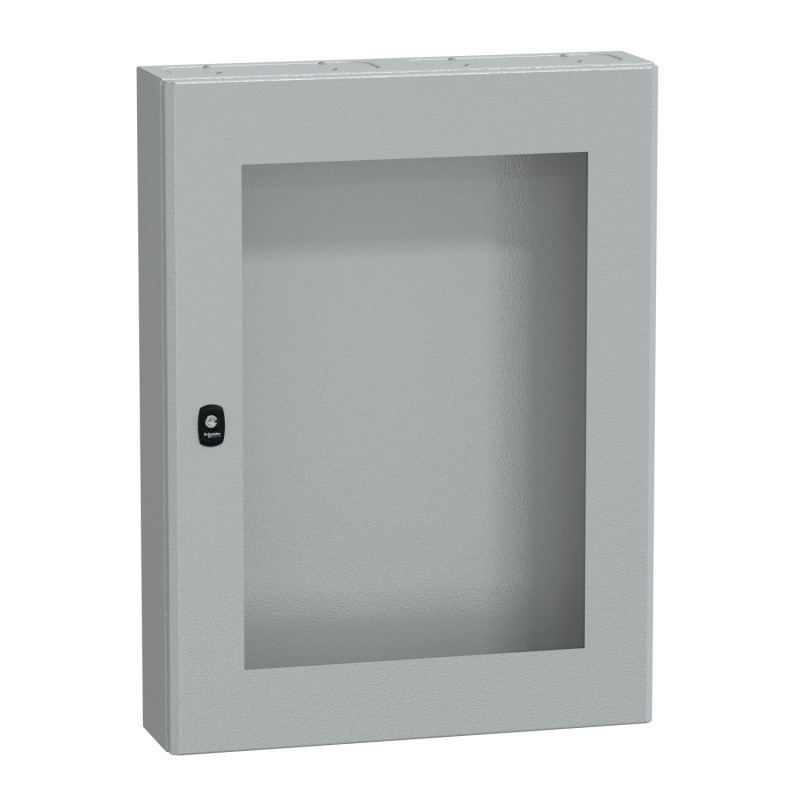 NSYS3DM8615T Coffret métallique étanche IP66 - 800x600x150 - Porte vitrée - Spacial S3D - Schneider Electric