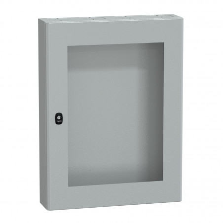 NSYS3DM8615T Coffret métallique étanche IP66 - 800x600x150 - Porte vitrée - Spacial S3D - Schneider Electric