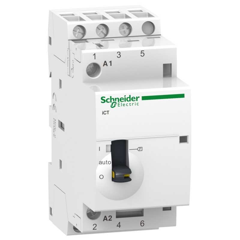 A9C21833 Schneider - Contacteur jour nuit triphasé 25A 3NO 230Vca - Acti9 iCT