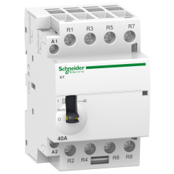 A9C21164 Schneider - Contacteur à commande manuelle 63A 4NO - bobine 24Vca - Acti9 iCT