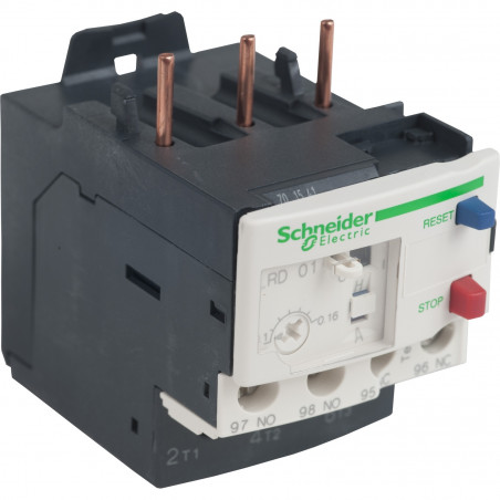 LRD01 Schneider - Relais de protection thermique moteur 0,1 à 0,16A - TeSys LRD - pour contacteur LC1D09 à LC1D38
