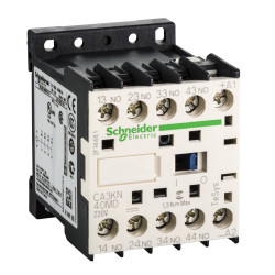 CA3KN40MD Schneider - Contacteur tétrapolaire - 4NO - 10A - Bobine 220Vcc - Vis - CA3KN