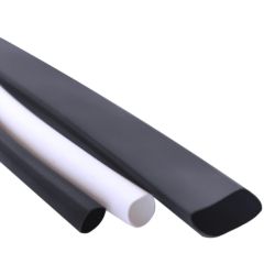 Lot de 10 gaines thermorétractables blanches et noires 8cm 4x3,5mm + 4x5mm + 2x13mm