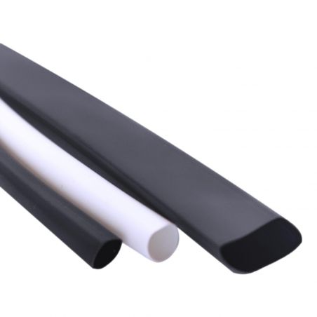 Lot de 10 gaines thermorétractables blanches et noires 8cm 4x3,5mm + 4x5mm + 2x13mm