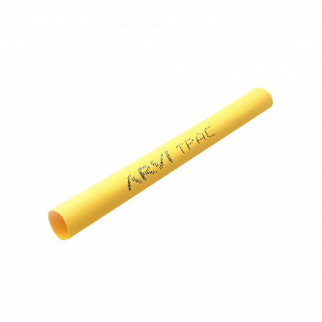Boite de 8m de gaine thermorétractable diamètre 9/4,5mm - Jaune - Restreint 2:1 - Paroi fine - Arvi TPAC-9.0-AM