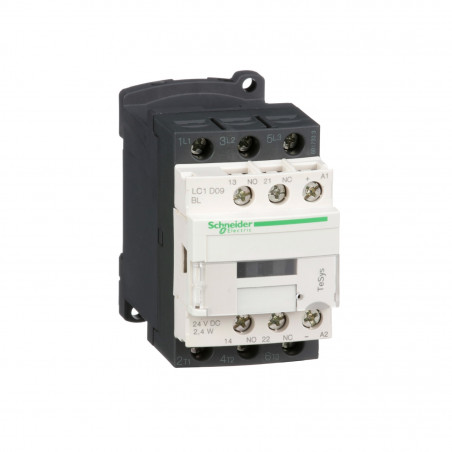 LC1D09BL Schneider - Contacteur tripolaire - 3NO - 9A - Bobine 24Vcc - Vis