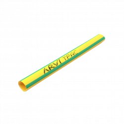 Boite de 5m de gaine thermorétractable diamètre 25/12,5mm - Vert/Jaune - Restreint 2:1 - Paroi fine  - Arvi TPAC-25.0-V/A