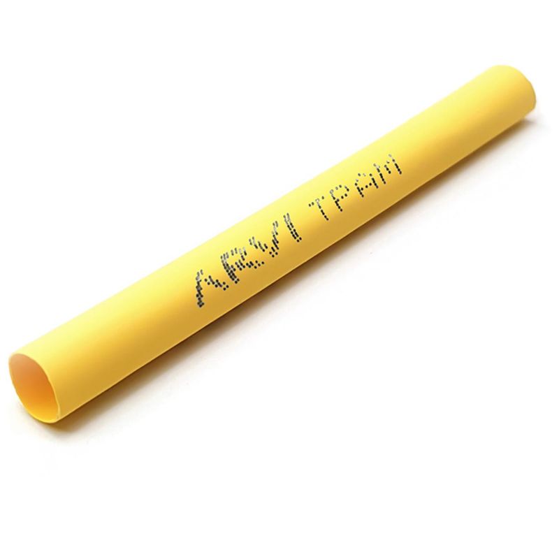 Gaine thermorétractable - 2/1mm - Jaune - Longueur 1m - Restreint 2:1 - Paroi fine - Arvi TPAM-2.0-AM