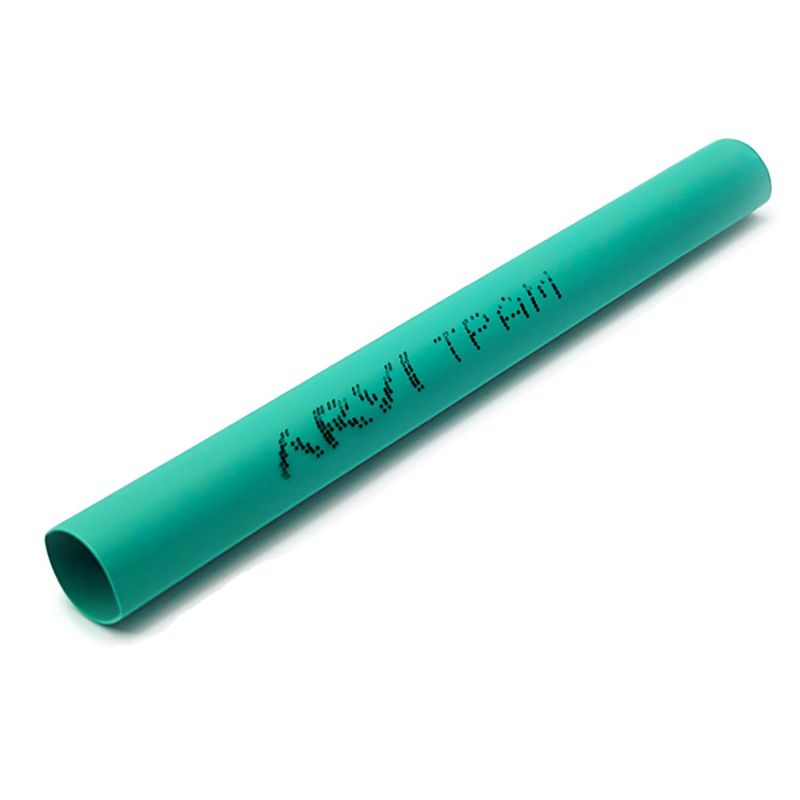 Gaine thermorétractable - 2,5/1,3mm - Vert - Longueur 1m - Restreint 2:1 - Paroi fine - Arvi TPAM-2.5-VE