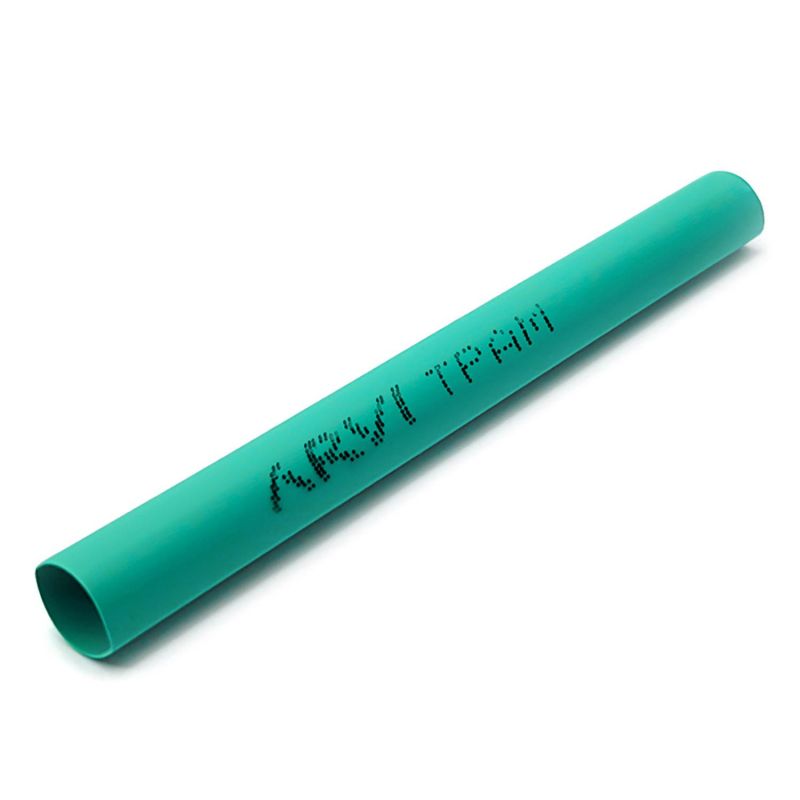 Gaine thermorétractable - 4,5/2,3mm - Vert - Longueur 1m - Restreint 2:1 - Paroi fine - Arvi TPAM-4.5-VE