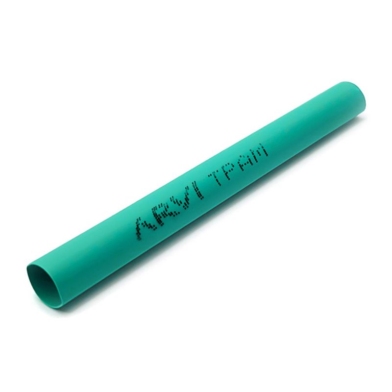 Gaine thermorétractable - 7/3,5mm - Vert - Longueur 1m - Restreint 2:1 - Paroi fine - Arvi TPAM-7.0-VE