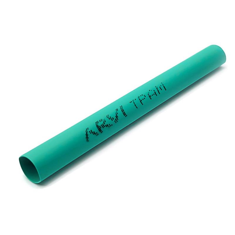 Gaine thermorétractable - 14/7mm - Vert - Longueur 1m - Restreint 2:1 - Paroi fine  - Arvi TPAM-14.0-VE