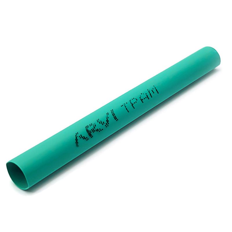 Gaine thermorétractable - 45/22,5mm - Vert - Longueur 1m - Restreint 2:1 - Paroi fine  - Arvi TPAM-45.0-VE