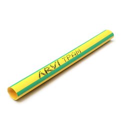 Gaine thermorétractable - 30/15mm - Vert/Jaune - Longueur 1m - Restreint 2:1 - Paroi fine  - Arvi TPAM-30.0-V/A