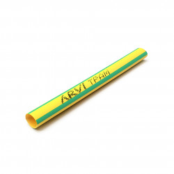 Gaine thermorétractable - 60/30mm - Vert/Jaune - Longueur 1m - Restreint 2:1 - Paroi fine  - Arvi TPAM-60.0-V/A