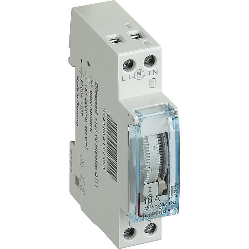 412790 Horloge modulaire journalière Legrand - Avec réserve de marche - Analogique - Cadran vertical - 16A