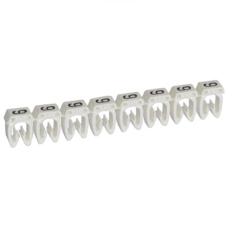 038109 Legrand - Boite de 1000 repères CAB 3 pour fils 0,15mm² à 0,5mm² - marquage chiffre 9 blanc