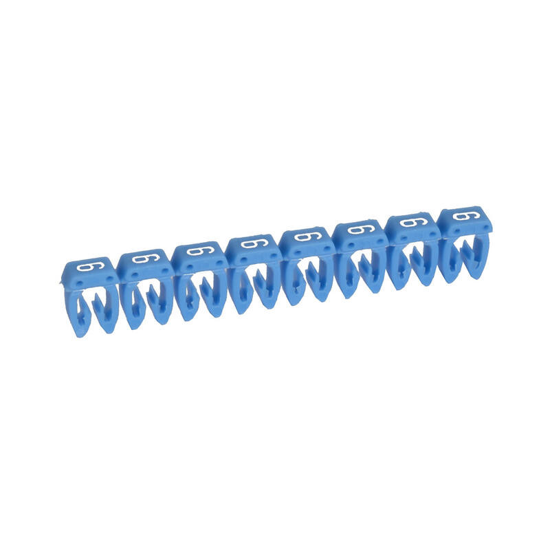 038226 Legrand - Boite de 1200 repères CAB 3 pour fils 1,5mm² à 2,5mm² - marquage chiffre 6 bleu