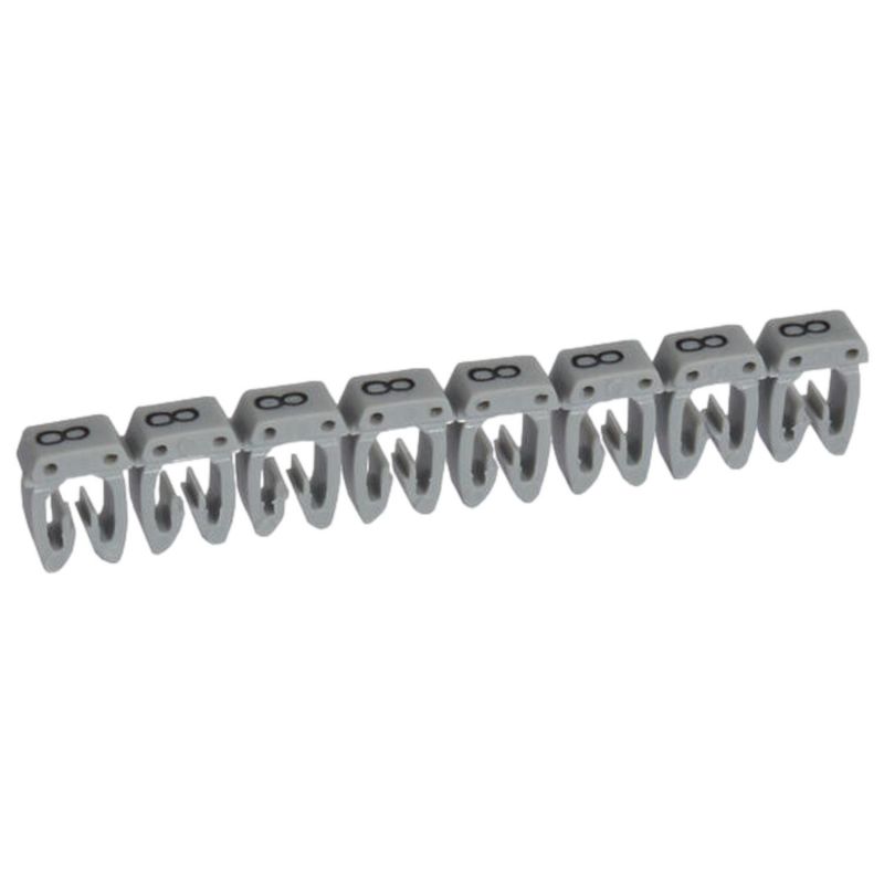 038228 Legrand - Boite de 1200 repères CAB 3 pour fils 1,5mm² à 2,5mm² - marquage chiffre 8 gris