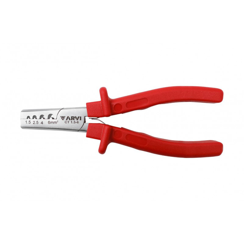 CT-1-5-6 Pince à sertir les embouts de câblage 1,5mm² à 6mm² - Longueur 145mm - ARVI