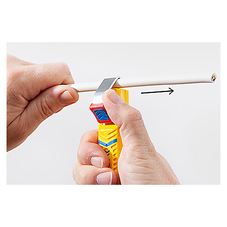 10270 JOKARI - Couteau à dégainer JOKARI No 27 Secura - Câble 8 à 28 mm - Avec repose doigt de sécurité