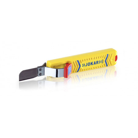 10281 - Dégaineur de câble JOKARI No 28G Secura - Câble 8 à 28 mm - Lame droite remplaçable + repose doigt