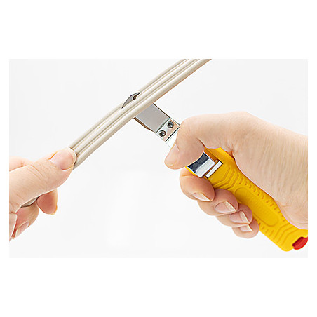10282 - Couteau à dégainer JOKARI No 28 H Standard - Câble 8 à 28 mm - Lame crochet acier trempé remplaçable