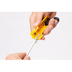30110 JOKARI - Outil dénudeur de câble coaxial Jokari TOP Coax PLUS  - Avec clé de serrage fiches F