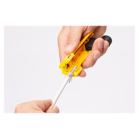 30110 JOKARI - Outil dénudeur de câble coaxial Jokari TOP Coax PLUS  - Avec clé de serrage fiches F