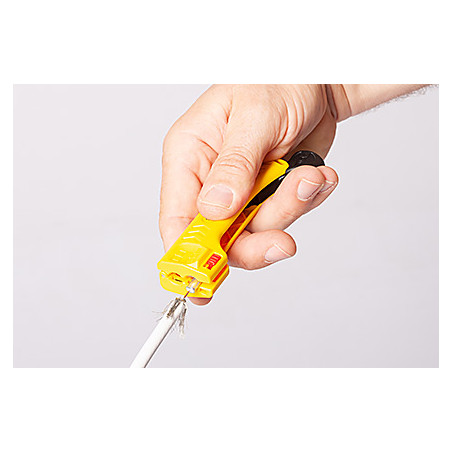 30110 JOKARI - Outil dénudeur de câble coaxial Jokari TOP Coax PLUS  - Avec clé de serrage fiches F