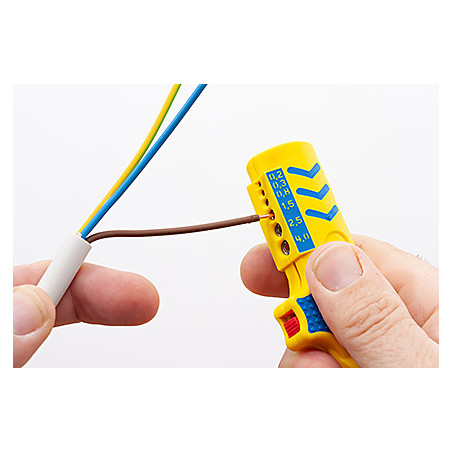 30155 JOKARI Secura No 15 - Outil à dégainer polyvalent - Outil denudeur de fils + lame extérieure type cutter