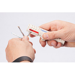 30161 - Outil de dénudage + dégainage JOKARI PC CAT - câble réseau / Profibus 4,5 à 10mm - dénudeuse 0,2 à 0,8mm²