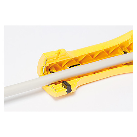30400 JOKARI Uni Plus - Outil à dégainer et dénuder pour fils et câbles rond Ø8 à 15mm - Butée réglable Droitier / Gaucher