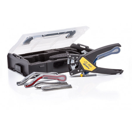 62000 Malette complète avec Pince JOKARI QUADRO + 3 chargeurs + embouts de câblage 0,5 à 2,5mm²