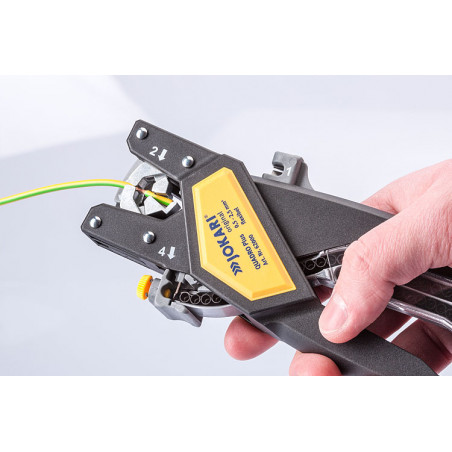 62000 Malette complète avec Pince JOKARI QUADRO + 3 chargeurs + embouts de câblage 0,5 à 2,5mm²