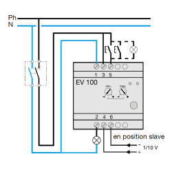 EV100 Hager - Télévariateur universel 1000W - Version Standard - Entrée 0-10V