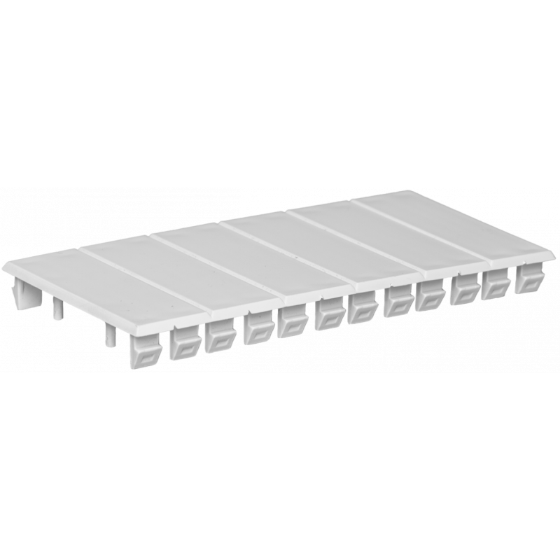 TA1300G Obturateur por tableau électrique - 6 modules - Gris - SOLERA