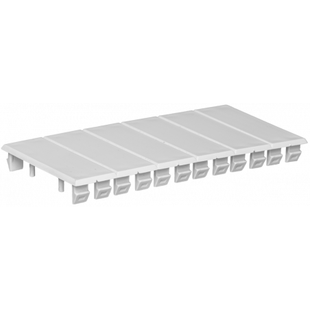 TA1300G Obturateur por tableau électrique - 6 modules - Gris - SOLERA