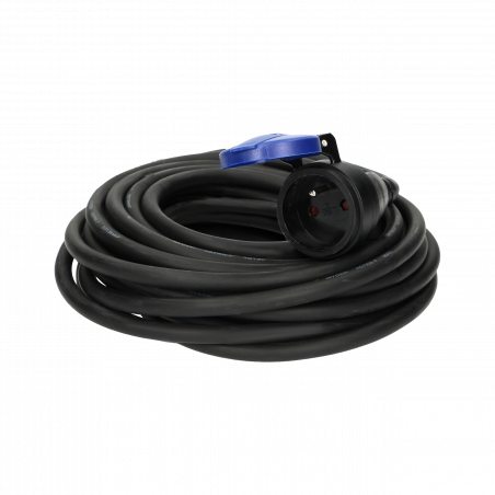 Rallonge électrique 30m étanche IP44 - Câble HO7RNF 3G1,5mm² ultra-résistant