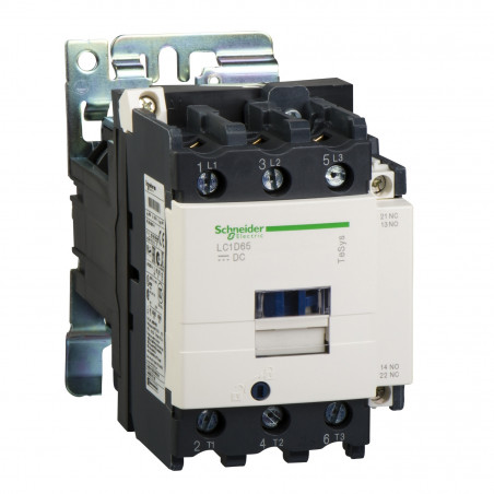 LC1D80BD Schneider - Contacteur tripolaire - 3NO - 80A - Bobine 24Vcc - Vis