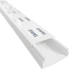 10160CBR Efapel Moulure électrique blanche (LxH) 40x16mm - Longueur 2 mètres - pour montage en saillie