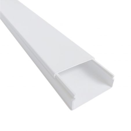 10500CBR Efapel - Moulure électrique blanche (LxH) 50x20mm - Longueur 2 mètres - pour montage en saillie