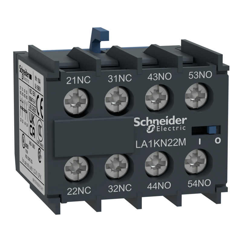 LA1KN22M Schneider - Bloc de contacts auxiliaires 2NO+2NF - Montage Frontal - à vis - TeSys CA