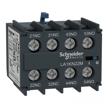 LA1KN22M Schneider - Bloc de contacts auxiliaires 2NO+2NF - Montage Frontal - à vis - TeSys CA