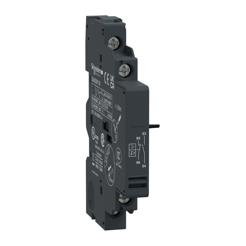 GVAD0110 Schneider TeSys GV - contact auxiliaire instantané 1NO+1NF + signalisation défauts