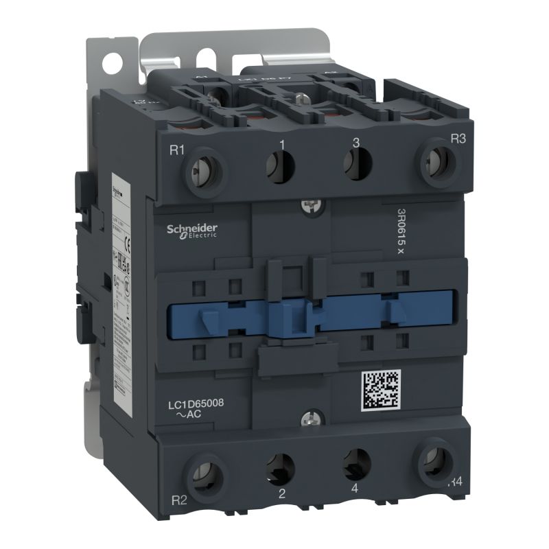 LC1D65008M7 Schneider - Contacteur tétrapolaire - 2NO+2NF - 80A - Bobine 220Vca - Vis