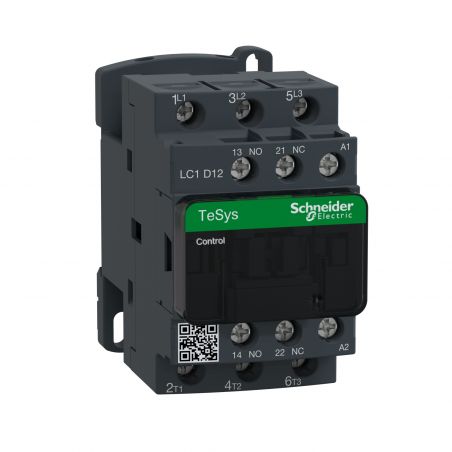 LC1D12U7 Schneider - Contacteur tripolaire - 3NO - 12A - Bobine 240Vca - Vis