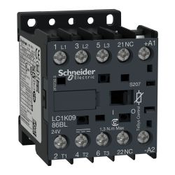 LC1K0986BLS207 Schneider - Mini contacteur tétrapolaire - 2NO+2NF - 20A - Bobine 24Vcc - Cosse