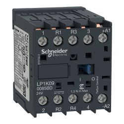 LP1K090085BD Schneider - Contacteur tétrapolaire - 2NO+2NF - 20A - Bobine 24Vcc - Vis